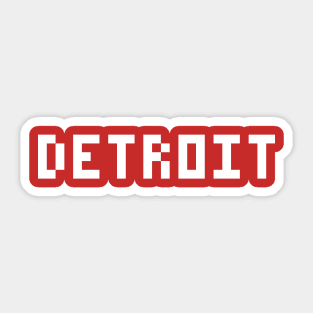 Pixel Hockey City Detroit 2017 Sticker